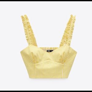 Gingham crop top